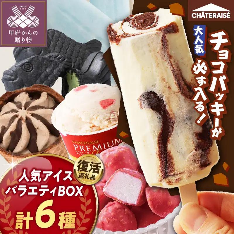 〈2026年10月発送〉【復活】季節で変わる！？チョコバッキーが必ず入る！ 人気アイスバラエティBOX 6種