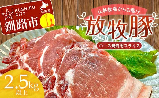 
【放牧豚】ロース焼き肉用スライス 2.5kg以上 5パック 冷凍 国産 お肉 ロース 豚 豚肉 肩ロース 焼肉 焼き肉 薄切り スライス F4F-3525
