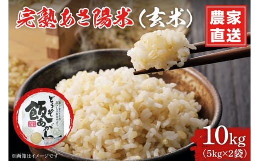 
                  【生産者応援】 完熟あさ陽米 (玄米) 10kg (5kg×2) ひとめぼれ 特別栽培米 令和7年産 生産農家直送 米 産地直送 こめ 玄米 ご飯 あさ陽米 岩手県 特別栽培 農家直送 事業者応援 生産者支援 日常使い (CP032)
                