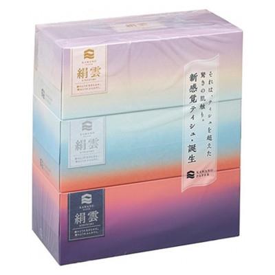 ふるさと納税 蓮田市 【2ヵ月毎定期便】新保湿ティシュ絹雲ボックスティシュ 130組 (3枚重ね) 3個パック×10全3回