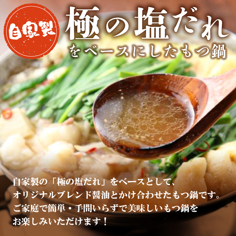 秘伝もつ鍋セット（野菜付き）　2～3人前【0065-001】_イメージ4