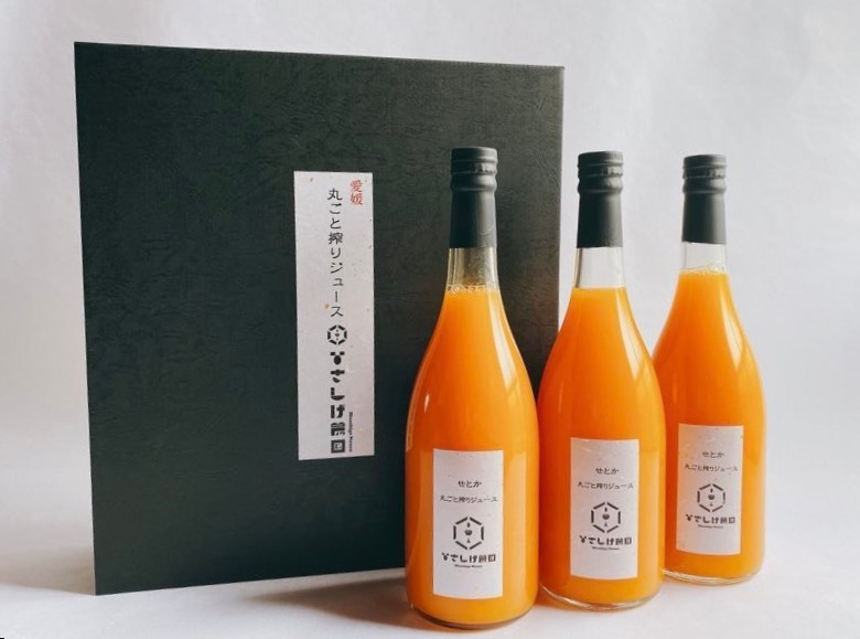 
                  ＜ひさしげ農園 せとかジュース 720ml×3本＞『1か月以内に順次出荷予定』 せとか セトカ 柑橘 みかん ミカン オレンジ 新鮮 ジュース ソフトドリンク 果実飲料 丸搾り 果汁100％ 柑橘の大トロ 飲んで応援 特産品 愛媛県 西予市【常温】
                