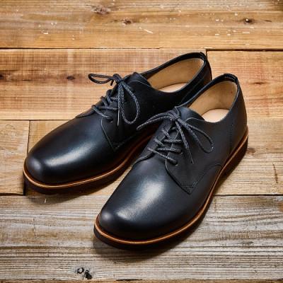 ふるさと納税 大和郡山市 足なりダービー ブラック 26.0cm 牛革 革靴 KOTOKA メンズシューズ KTO-3001