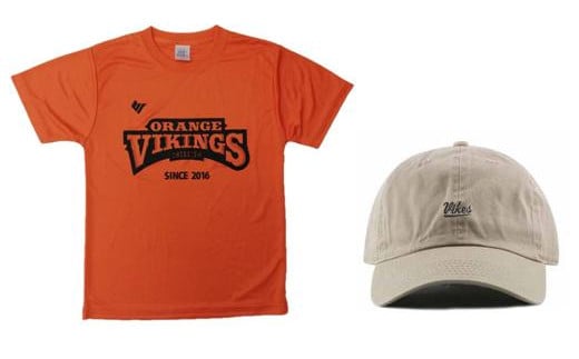 定番のオレンジTシャツ（Mサイズ）＆選手考案のキャップセット【衣料 ファッション 人気 おすすめ 送料無料】