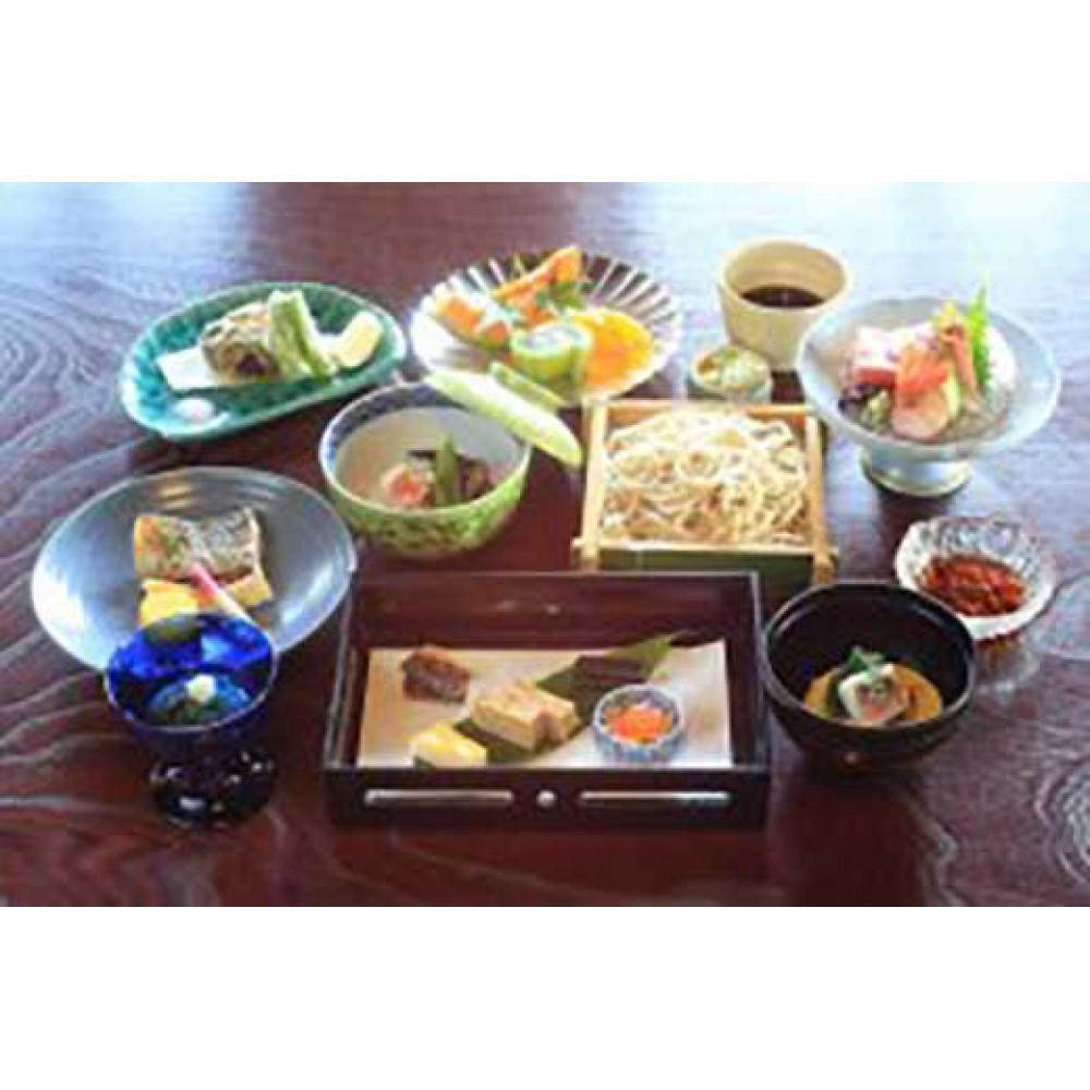 〈父の日ギフト〉らい亭　会席「山椒」ペアお食事券　スパークリングワインハーフボトル付き