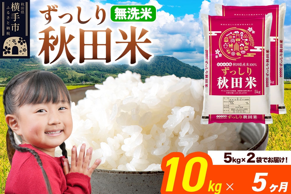 
                  米《定期便5ヶ月》秋田県 横手市産 ブレンド米 令和7年産【無洗米】10kg（5kg×2袋） [米 お米 こめ 白米 無洗米 ブレンド米 小分け ご飯 ごはん 秋田県産 横手市]
                