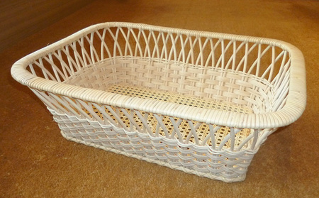 籐脱衣かご角型 (ナチュラル 無塗装) FZ23-206