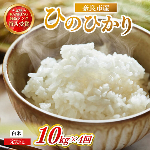 定期便 ヒノヒカリ白米  10kg×4回