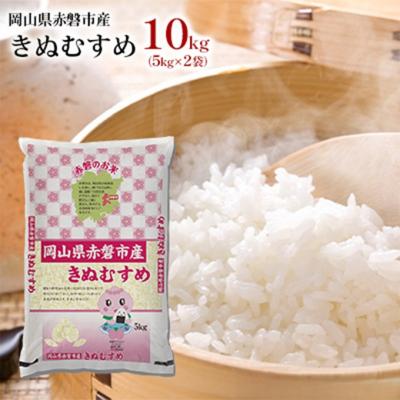 ふるさと納税 赤磐市 米 きぬむすめ 10kg(5kg×2袋) 2025年産 精米 赤磐市産 [NO5765-0606]