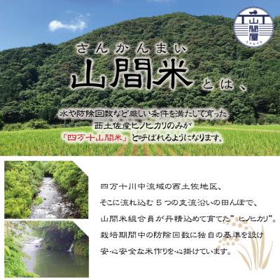 ふるさと納税 四万十市 【令和7年産・3回定期便】四万十川の支流で育った山間米5kg×3回(計15kg)ヒノヒカリ |  | 01
