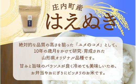 【令和8年産】吉祥ファーム はえぬき 2kg 2kg×1袋 優秀金賞受賞農家 庄内町産 ブランド米 米 国産 単一原料米 山形 庄内平野 山形県庄内