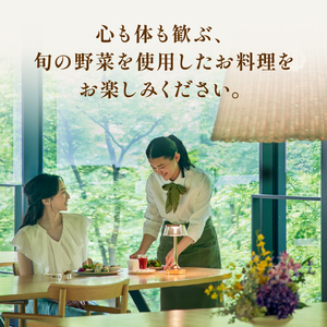 「奏樹 Planetary Health & Beauty Dining」食事券【9,000円分】  チケット 八ヶ岳 自社農園 オーガニック 栽培期間中農薬・化学肥料不使用 アルソア 女神の森 山梨