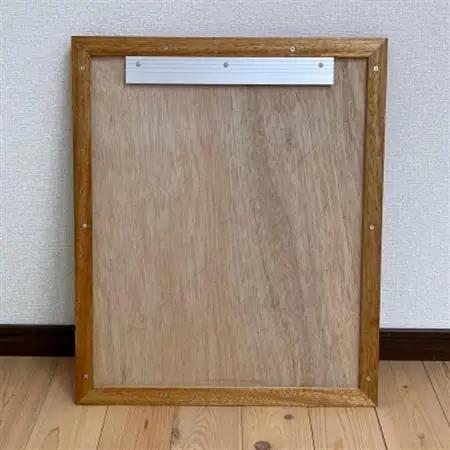 【ヒノキ】千早赤阪村の木材で作った壁掛け鏡　【1483725】