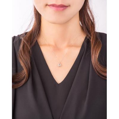 ふるさと納税 甲府市 ダンシングストーンダイヤペンダント(ネックレス)K10WG・0.05ct[D10-0066] |  | 03