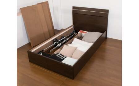 【組立サービス付】309　ダブルサイズ　ホテルスタイルベッド　国産ポケットコイルマットレス(108618)付(ホワイト)（1541）