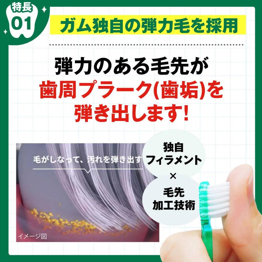 歯ブラシ ガム・デンタルブラシ #191 【ふつう・先細】 48本[AOAD025]  歯ブラシ