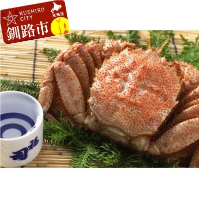ふるさと納税 釧路市 釧路福司限定酒(海底力720ml)とボイル毛がに450gのセット かに 蟹 酒 F4F-0535