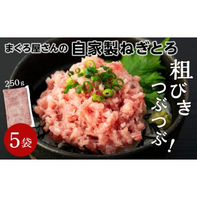 ふるさと納税 松山市 鮮度にこだわった まぐろ屋さんの自家製ねぎとろ 250g×5パック (1.25kg)