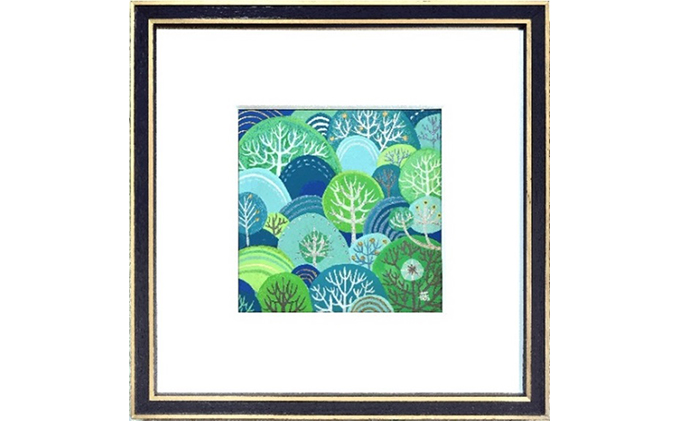 ジークレー版画「bosque」 インテリア 絵画 絵 装飾 アクリル額 