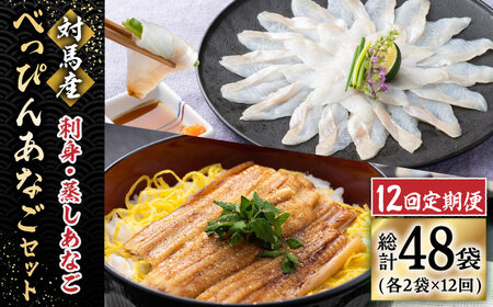 【全12回定期便】 対馬産 べっぴん あなご 詰め合わせ  対馬 新鮮 穴子 刺身 海産物 魚介  [WAQ006]