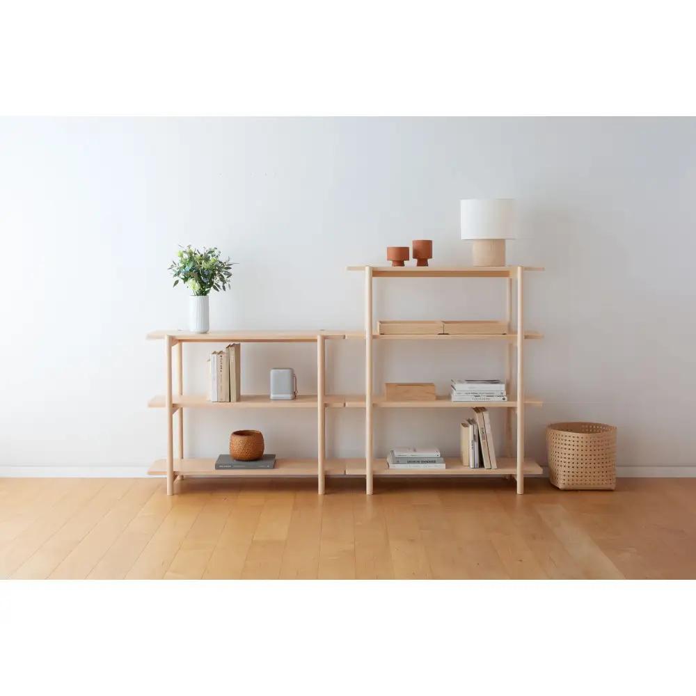 旭川家具 コサイン リビングシェルフ120 タモ シェルフ _05764