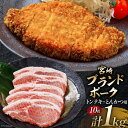 【ふるさと納税】宮崎ブランドポーク ロース トンテキ とんかつ カット 100g×10枚 1kg 豚肉 小分け [ウィズ・クリエイティブ 宮崎県 日向市 452060771] 冷凍 豚 個包装 トンカツ 真空 宮崎