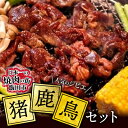 【ふるさと納税】【人気のジビエ】猪鹿鳥セット_ 肉 ジビエ ジビエ肉 お肉 ニク 猪肉 イノシシ肉 鹿 鹿肉 鶉 うずら 鳥 キジ キジ肉 味付 味付け肉 長野県 便利 焼肉 炒め物 惣菜 おかず おつまみ セット 食べ比べ 冷凍 送料無料 【配送不可地域：離島】【1519550】