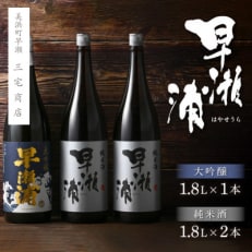 【早瀬浦】大吟醸1800ml×1本　&　純米酒1800ml×2本　セット