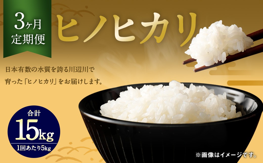 
            【3ヶ月定期便】相良村産 ヒノヒカリ 5kg お米 白米
          