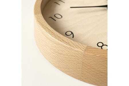 KATOMOKU Muku clock km-83　木製掛け時計