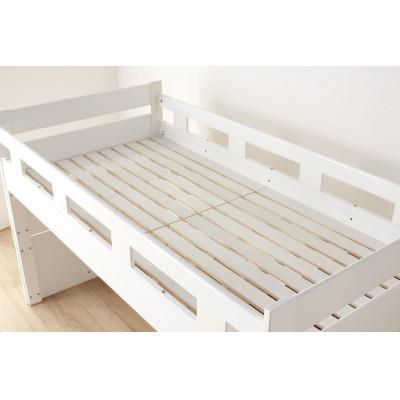 ふるさと納税 大川市 大川家具　システムベッド　ハイジ<引手>(ベッド、袖付デスク、チェスト、シェルフ) |  | 02