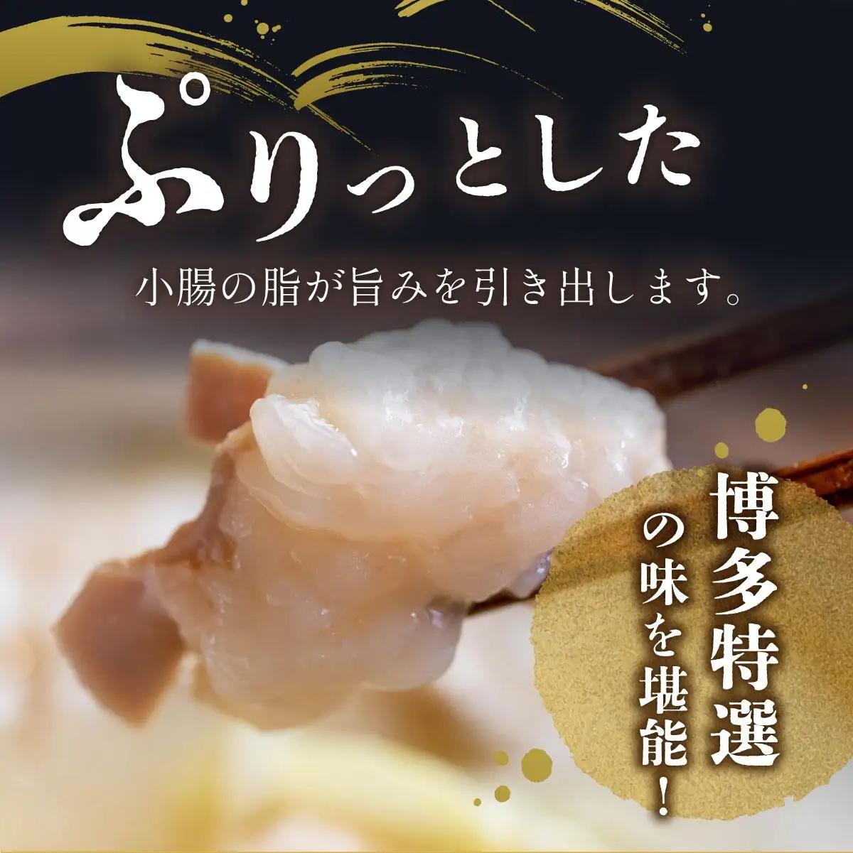 【プリプリの国産牛小腸のみ使用】博多特選もつ鍋(醤油味・4～5人前)【福岡ブランド 】