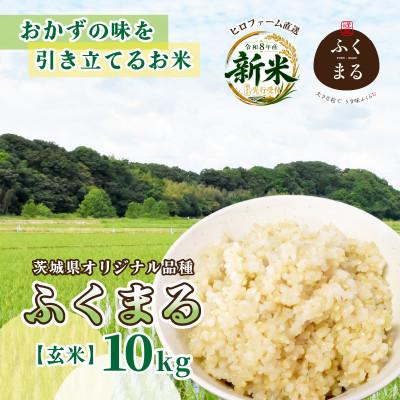 ふるさと納税 ひたちなか市 先行予約　令和8年産米　ふくまる　玄米 10kg　農家直送 ヒロファーム　茨城県ひたちなか市産