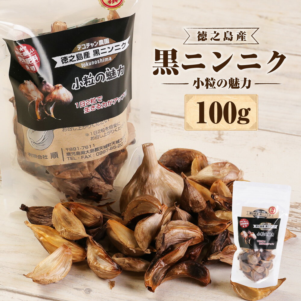 【ふるさと納税】【鹿児島県天城町】徳之島産 黒にんにく 100g 小粒の魅力 小粒 にんにく ニンニク 黒ニンニク 薬味 完熟肥料 鹿児島県産 九州産 国産 送料無料 BE-1-N