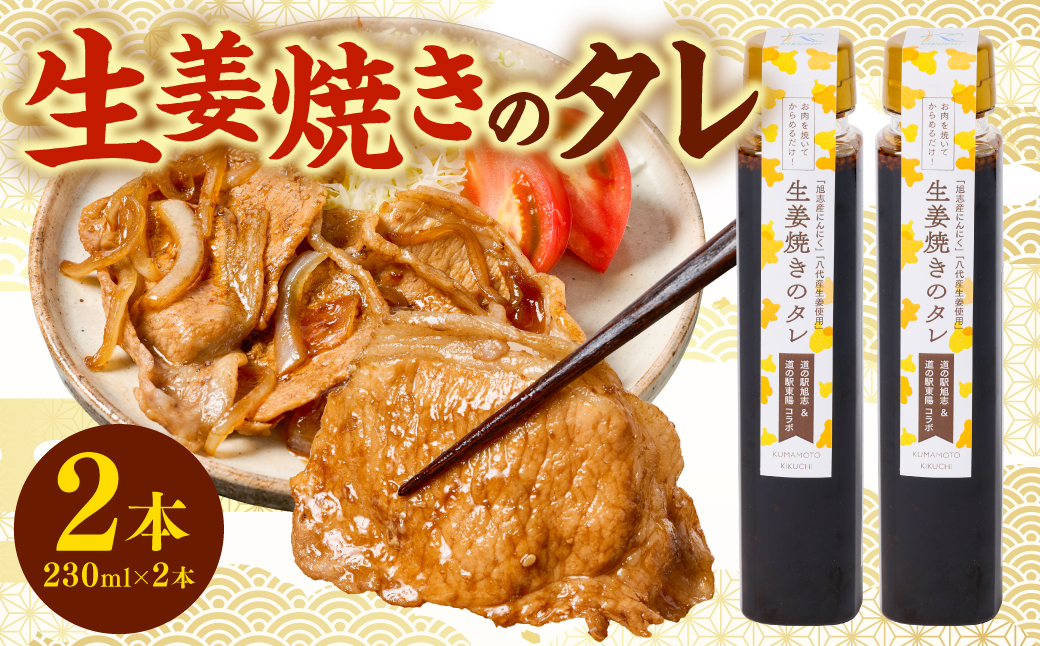 生姜焼きのたれ 2本セット しょうが 生姜 ショウガ ジンジャー 豚肉 おかず 料理 夕飯 夕食 晩ごはん 味付 調味料 たれ タレ お弁当 生姜焼き しょうが焼き 炒め物 焼肉のタレ 熊本 八代