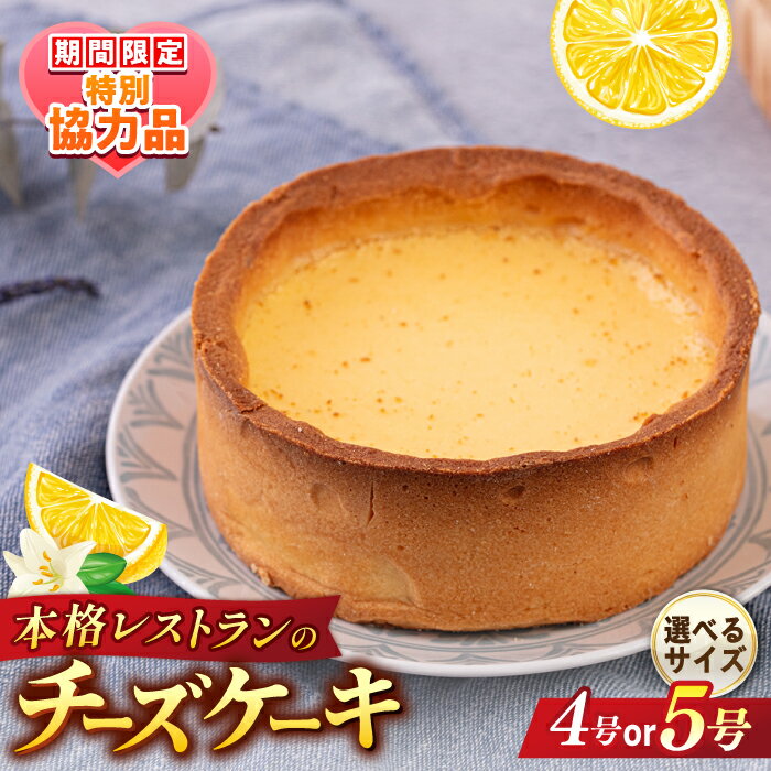 【ふるさと納税】【ホワイトデーCP】【選べるサイズ】チーズケーキ 4号or5号 ケーキ 洋菓子 スイーツ クッキー生地 お菓子 まろやか 濃厚 【日本水産観光株式会社】[AKBR001]