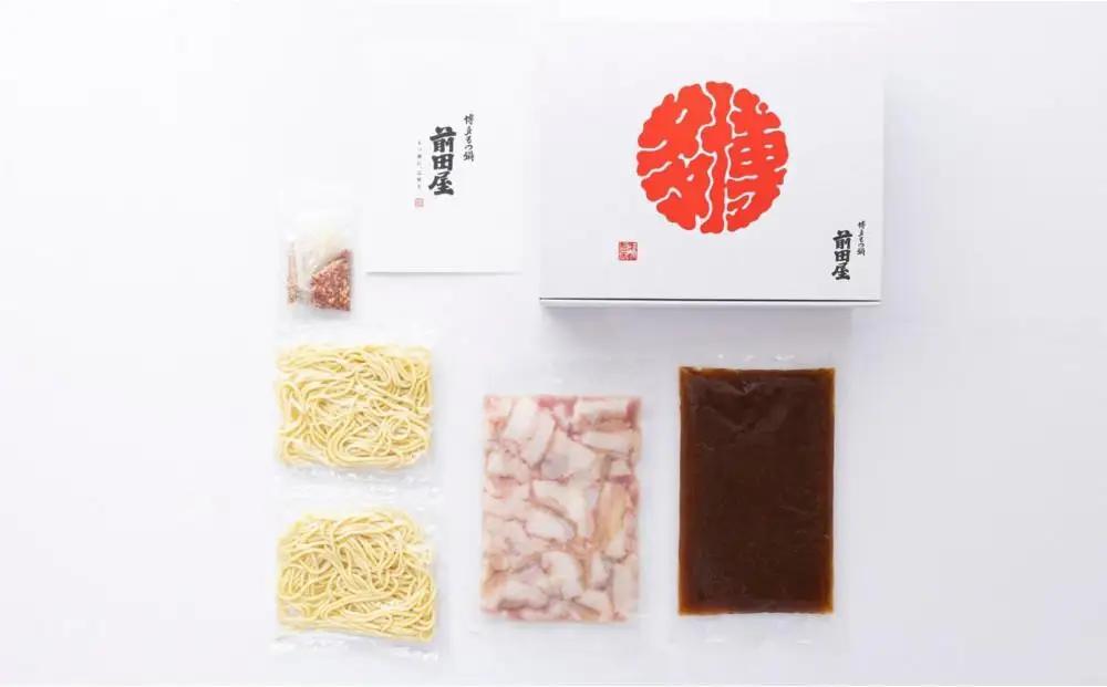 ＜福岡市からお届け＞博多もつ鍋前田屋 みそ味・しょうゆ味食べ比べ | 福岡市 もつなべ 取り寄せ 具材 セット モツ鍋 ホルモン鍋 小腸 福岡 博多 国産 牛もつ 冷凍便 鍋セット ご当地グルメ 鍋 