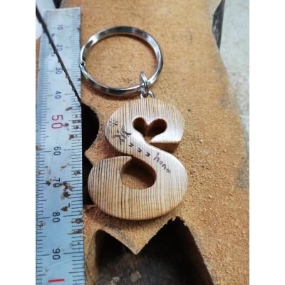 ふるさと納税 屋久島町 屋久杉イニシャルキーホルダー　”S” |  | 01