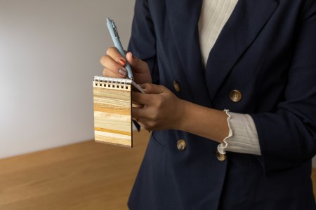 飛騨の木リングノート/A6しましま＆A7一枚板　2冊セット ストラップ付き[Q1645]