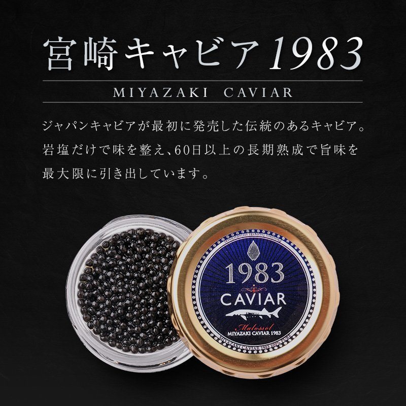 宮崎キャビア1983 計20g 贈答品 高級 魚卵 国産【E247】_イメージ3
