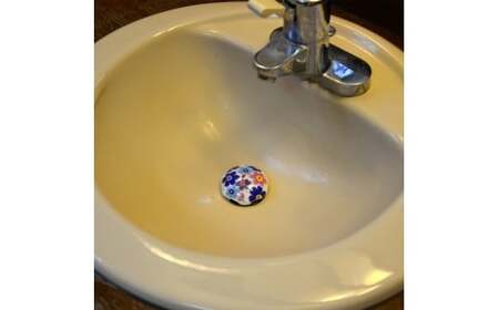 有田焼 抗菌 排水口カバー アンブレラ 3個セット【東洋セラミックス】花柄 ポピー 金魚 花ちる里 インテリア 抗菌 蛇口 洗面台 おしゃれ 可愛い カラフル 11000円 A11-93