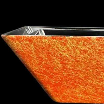 ふるさと納税 海南市 角小鉢(マット仕上げ)M　本朱 |  | 02