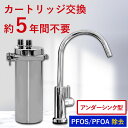 【ふるさと納税】 浄水器 アンダーシンク浄水器 5年間 カートリッジ 交換不要 蛇口 水栓 接続部品付【シリーズ累計10万台突破！】 塩素12万リットル除去 フッ素 PFAS 除去 メンテナンス不要 ドリームバンク シンプルの研究 ビューク beaq おいしいお水 ビルトイン 岐阜県