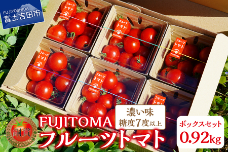 フルーツトマト「FUJITOMA」ボックスセット ミニトマトトマト 野菜 フルーツトマト 高糖度 山梨 富士吉田