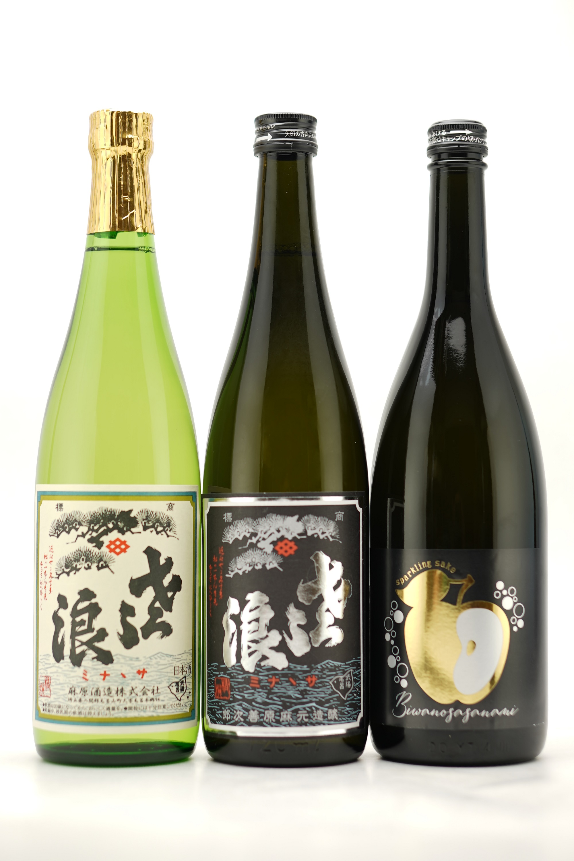 琵琶のささ浪　杜氏オススメ日本酒飲み比べ　720ml　3本セット