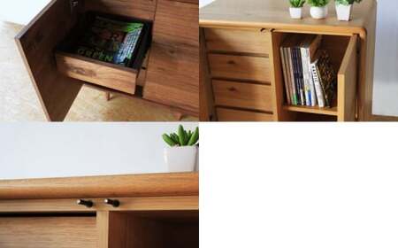 ミューク サイドボード 83 【ウォールナット・オーク】 家具 天然木