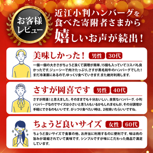 【 ハンバーグ 】 近江牛 入り ハンバーグ 15個