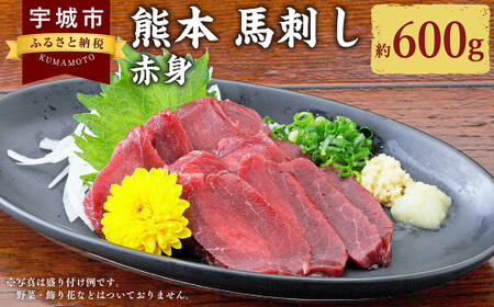 熊本 馬刺し 赤身 600g （ 50g ×12個 ） 醤油たれ付 肉 お肉 馬 馬肉 冷凍 熊本県