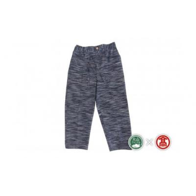 ふるさと納税 米子市 &lt;ごとう絣店&gt;弓浜絣　作務衣　下衣(大山ブランド会)