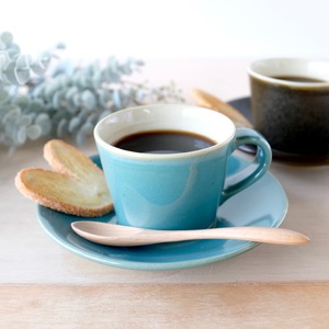 AG001　益子焼「くく」コーヒーカップ&ソーサーペアセット